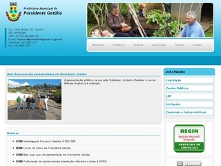 Thumbnail do site Prefeitura Municipal de Presidente Getlio
