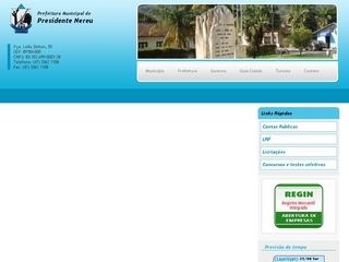 Thumbnail do site Prefeitura Municipal de Presidente Nereu