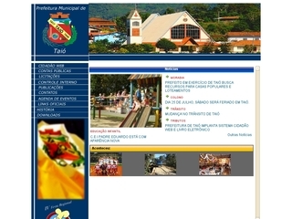 Thumbnail do site Prefeitura Municipal de Taió