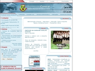 Thumbnail do site Prefeitura Municipal de Trombudo Central