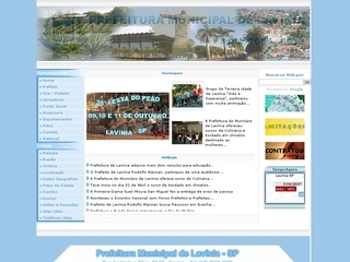 Thumbnail do site Prefeitura Municipal de Lavínia