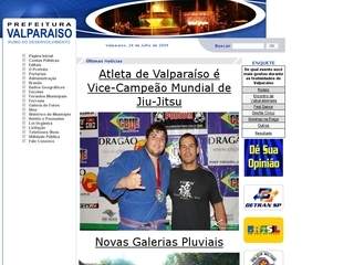 Thumbnail do site Prefeitura Municipal de Valparaíso