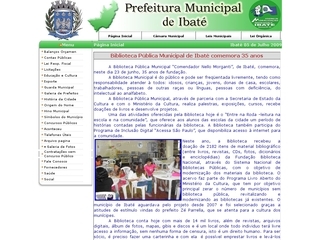 Thumbnail do site Prefeitura Municipal de Ibat
