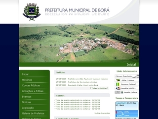 Thumbnail do site Prefeitura Municipal de Borá