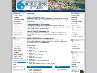 Thumbnail do site Prefeitura Municipal de Campos Novos Paulista