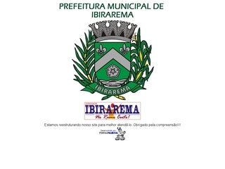Thumbnail do site Prefeitura Municipal de Ibirarema