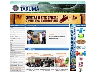 Thumbnail do site Prefeitura Municipal de Tarum