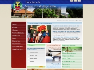 Thumbnail do site Prefeitura Municipal de Santa Cruz do Rio Pardo
