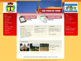 Thumbnail do site Prefeitura Municipal de So Pedro do Turvo