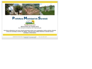 Thumbnail do site Prefeitura Municipal de Sarutaiá