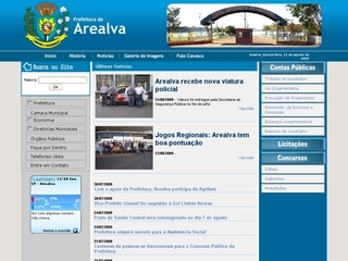 Thumbnail do site Prefeitura Municipal de Arealva