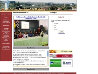 Thumbnail do site Prefeitura Municipal de Balbinos