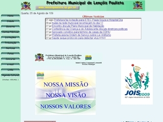Thumbnail do site Prefeitura Municipal de Lenis Paulista