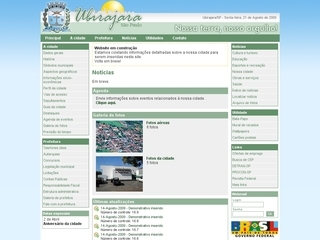 Thumbnail do site Prefeitura Municipal de Ubirajara
