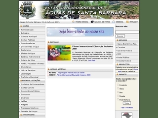 Thumbnail do site Prefeitura Municipal de Águas de Santa Bárbara