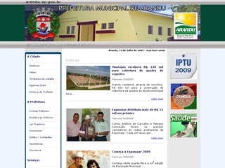 Thumbnail do site Prefeitura Municipal de Arandu