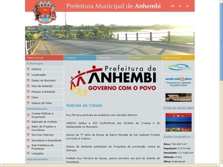 Thumbnail do site Prefeitura Municipal de Anhembi