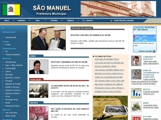 Thumbnail do site Prefeitura Municipal de São Manuel