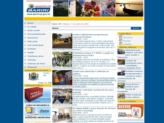 Thumbnail do site Prefeitura Municipal de Bariri