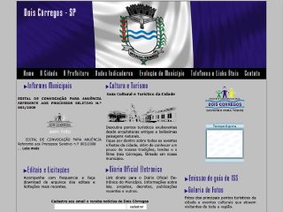 Thumbnail do site Prefeitura Municipal de Dois Córregos
