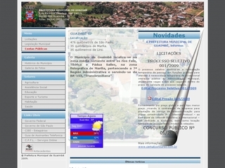 Thumbnail do site Prefeitura Municipal de Guaimbê