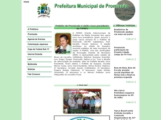 Thumbnail do site Prefeitura Municipal de Promissão