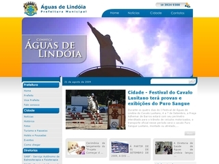 Thumbnail do site Prefeitura Municipal de Águas de Lindóia