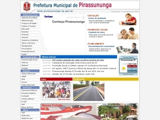 Thumbnail do site Prefeitura Municipal de Pirassununga