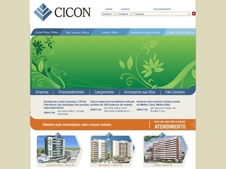 Thumbnail do site Cicon Contrutora