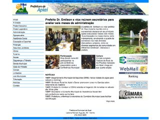 Thumbnail do site Prefeitura Municipal de Apiaí