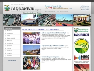 Thumbnail do site Prefeitura Municipal de Taquariva