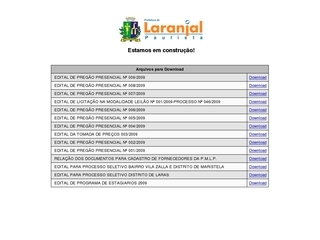 Thumbnail do site Prefeitura Municipal de Laranjal Paulista