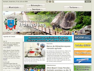 Thumbnail do site Prefeitura Municipal de Itanham
