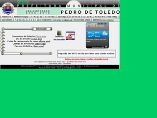 Thumbnail do site Prefeitura Municipal de Pedro de Toledo