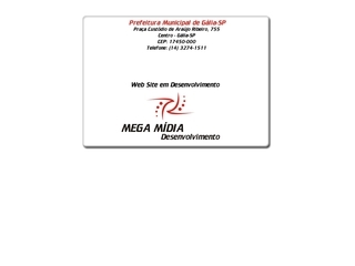 Thumbnail do site Prefeitura Municipal de Gália