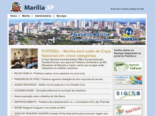Thumbnail do site Prefeitura Municipal de Marlia