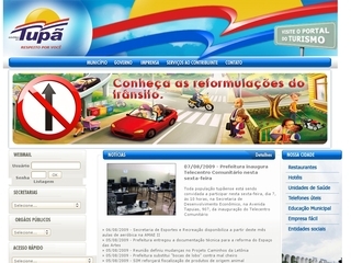 Thumbnail do site Prefeitura Municipal de Tup