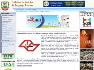 Thumbnail do site Prefeitura Municipal de Bragança Paulista