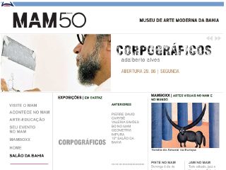 Thumbnail do site MAM - Museu de Arte Moderna da Bahia