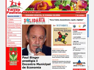 Thumbnail do site Prefeitura Municipal de Várzea Paulista