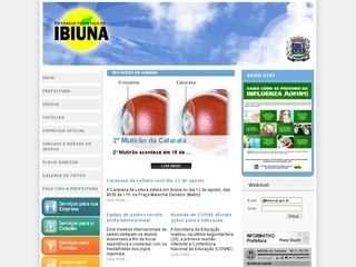 Thumbnail do site Prefeitura Municipal de Ibina