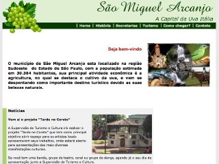 Thumbnail do site Prefeitura Municipal de São Miguel Arcanjo