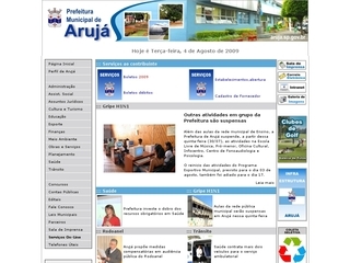 Thumbnail do site Prefeitura Municipal de Aruj