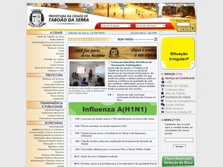 Thumbnail do site Prefeitura Municipal de Taboão da Serra