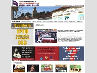 Thumbnail do site Prefeitura Municipal de Santana de Parnaíba