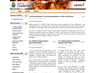 Thumbnail do site Prefeitura Municipal de Diadema