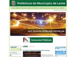 Thumbnail do site Prefeitura Municipal de Leme