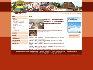 Thumbnail do site Prefeitura Municipal de Junqueirópolis