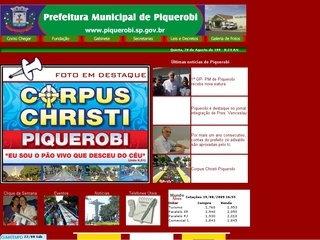 Thumbnail do site Prefeitura Municipal de Piquerobi