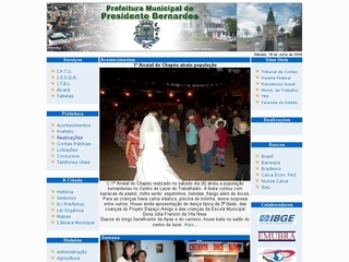Thumbnail do site Prefeitura Municipal de Presidente Bernardes